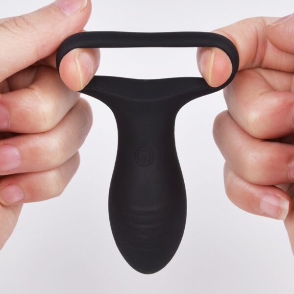 Men's wearable lock-controlled vibrating ring for marital intimacy, and women's self-pleasure device for adult entertainment