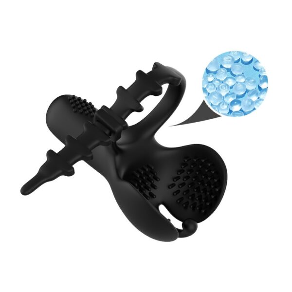 "Egg-shaped buckle lock, precision ring, male wearable, floating point, vibration app remote control, couple's room, sex toys"