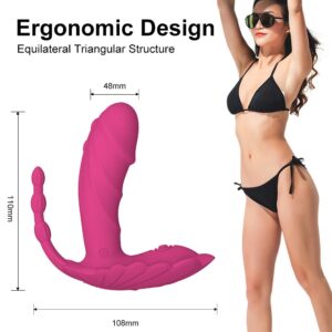 Mina wireless remote control portable invisible wearable vibrator for women, female orgasm sex toy with jumping egg