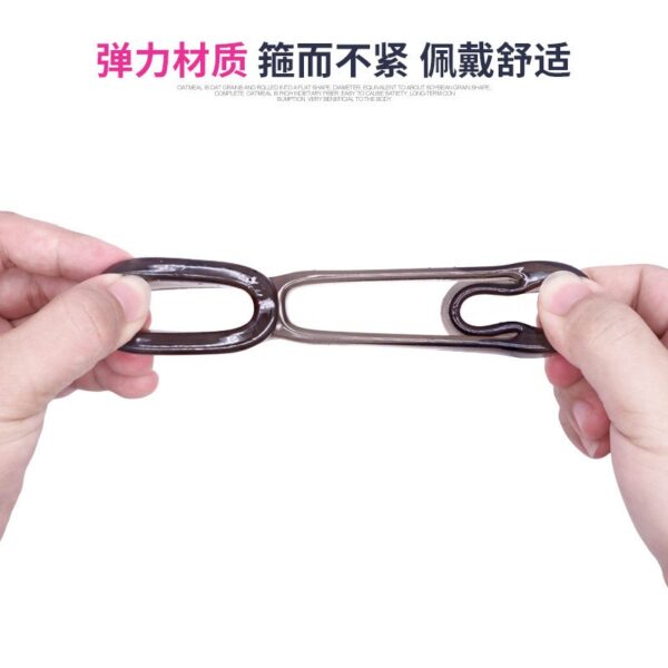 "8-shaped long-lasting silicone ring for locking sperm, scrotal restraint, male use, delaying sexual activity, couple shared pleasure product"