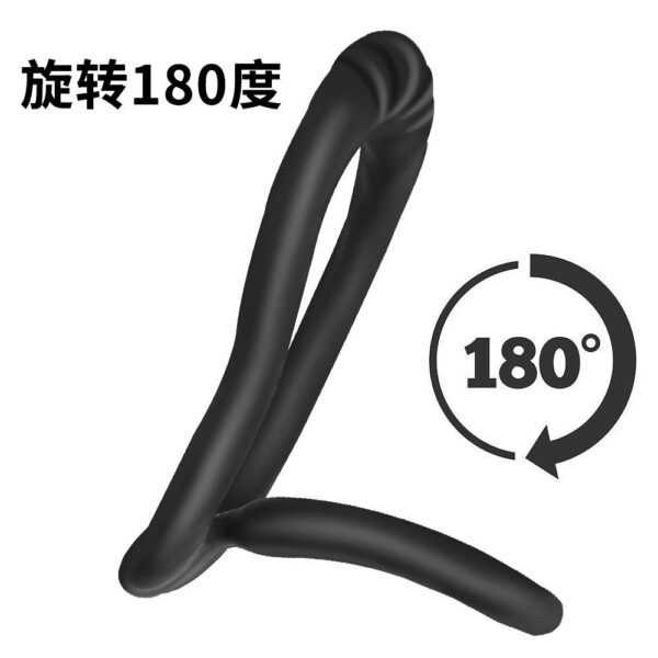HA-839 Double Locking Condom Ring, Delay Ring, Silicone Penis Ring, Male Sex Toy, Adult Product