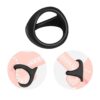 "Lucky Grass Lock Ring, adult male double-ring silicone device, men's masturbation lock ring, sex toy"