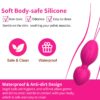 "Cross-border love USB rechargeable mobile phone APP remote control vaginal vibrator with waterproof Kegel ball"