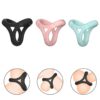 Silicone lock ring, triple restraint ring for men, non-vibrating ring, adult couple sex toy