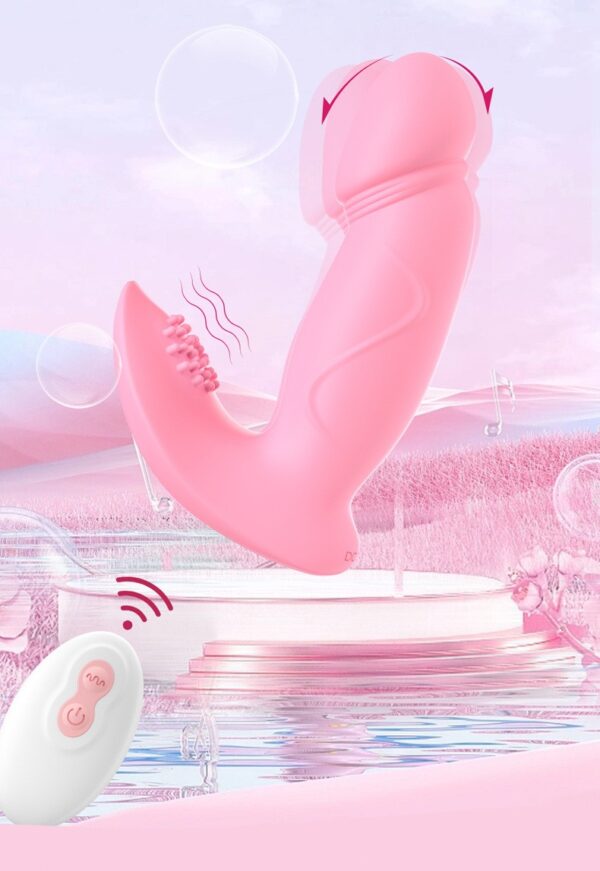 Huanxiaobei female remote-controlled vibrating egg massager, dildo, wearable for outdoor use, massage tool, adult sex product