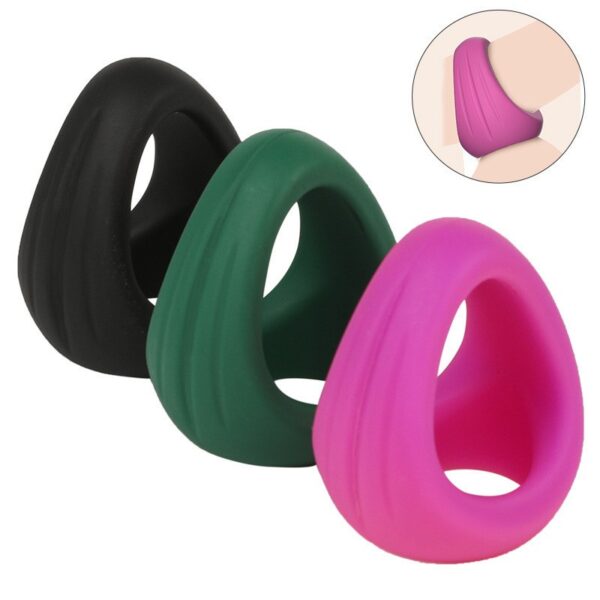 HA-831 triple lock precision ring, egg-locking ring, double soft rubber ring, male wearable JJ complex resistance lock precision ring
