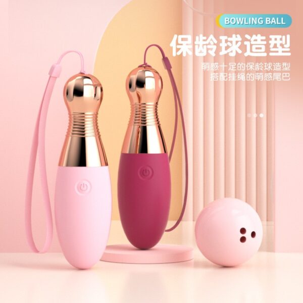 "Lai Le Bowling Jumping Egg USB Wireless 10-Frequency Vibrating Wearable Female Masturbation Aid Adult Sexual Product Drop Shipping"