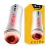 AK-47 sound-producing warming airplane cup male electric thrusting toy masturbation device adult product sex toy