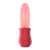 Mia's tongue licks vibrating egg, female use, teases G-spot, orgasm, self-pleasure device, adult pleasure product, drop shipping, cross-border