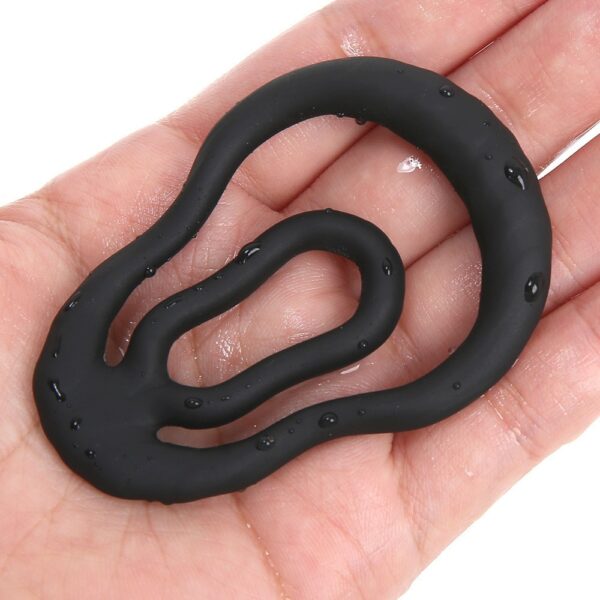 HA-839 Double Locking Condom Ring, Delay Ring, Silicone Penis Ring, Male Sex Toy, Adult Product