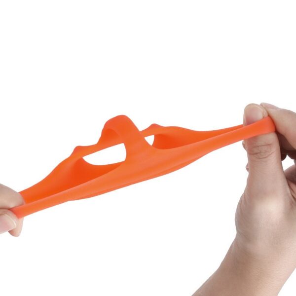 Non-vibrating silicone condom ring for men, featuring a four-hole physical ring design, designed for sexual pleasure