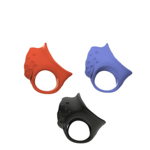 HA-857 Little Devil Four-Hole Silicone Locking Ring for Condom, Condom Locking Ring, Long-Lasting Ring, Scrotum Restraint Ring
