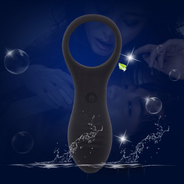 Men's wearable lock-controlled vibrating ring for marital intimacy, and women's self-pleasure device for adult entertainment