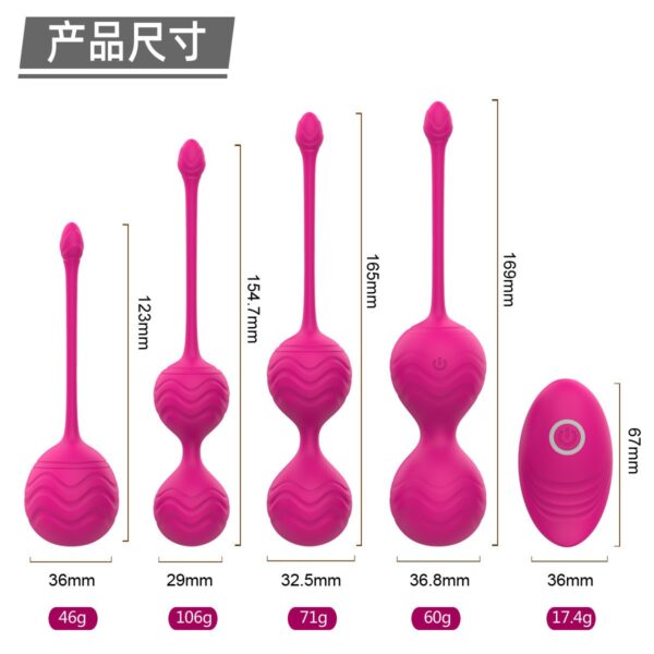"Yanai massage Kegel 3-in-1 training ball remote control vibrating egg female adult sex toy in stock for drop shipping in foreign trade"