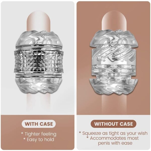 Male masturbation trainer, crystal aircraft cup, male manual double-channel suction cup, adult sex product