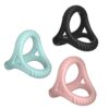 Silicone lock ring, triple restraint ring for men, non-vibrating ring, adult couple sex toy