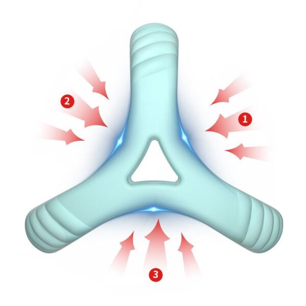 Silicone lock ring, triple restraint ring for men, non-vibrating ring, adult couple sex toy