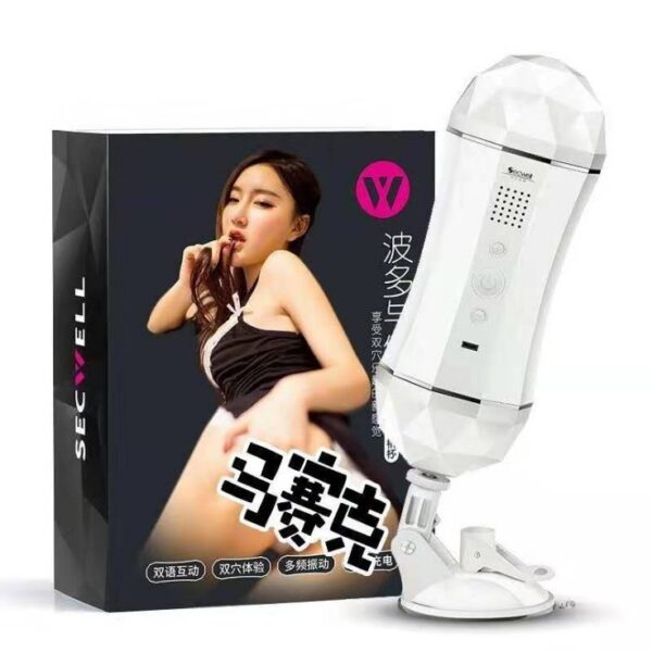 "Charan Bodo and Youyou Airplane Cup - Male Automatic Smart Sounding Hands-Free Charging Airplane Cup for Masturbation"