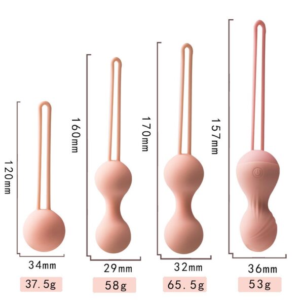 vaginal exercise dumbbells, private parts contraction, postpartum women's private parts maintenance, Kegel balls four-piece set, vibrating egg