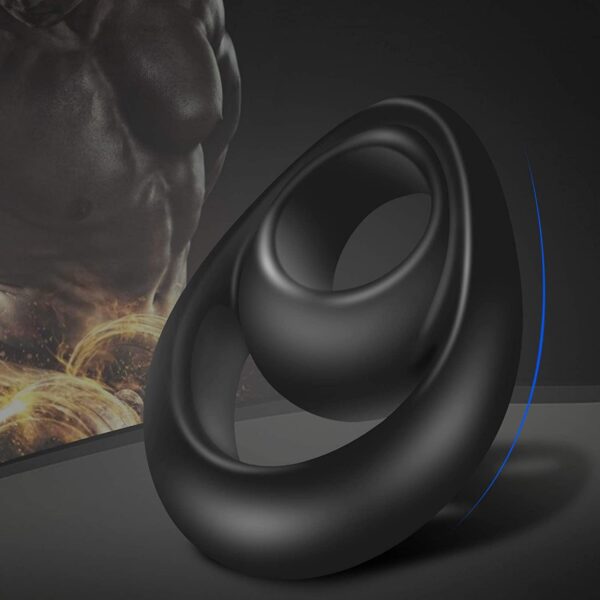 "Egg-fixing and sperm-locking ring, reusable ring, 8-shaped ring, soft liquid silicone rubber, male sex toy, HA-817"