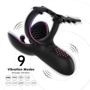 "Egg-shaped buckle lock, precision ring, male wearable, floating point, vibration app remote control, couple's room, sex toys"