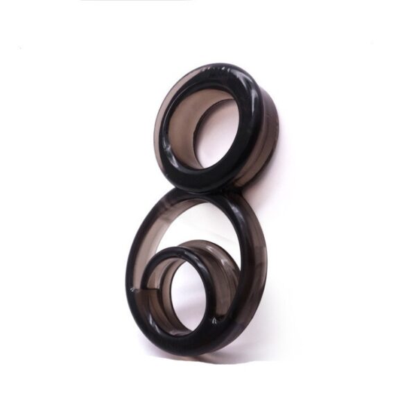 "8-shaped long-lasting silicone ring for locking sperm, scrotal restraint, male use, delaying sexual activity, couple shared pleasure product"