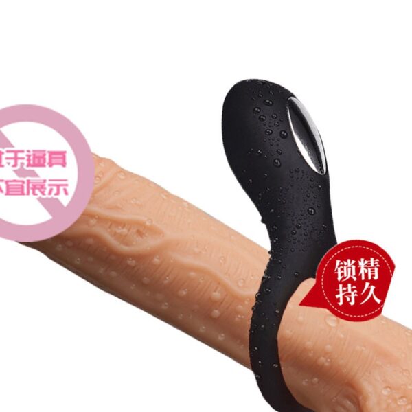 Men's wearable lock-controlled vibrating ring for marital intimacy, and women's self-pleasure device for adult entertainment