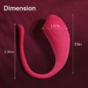 "Charan Wearable Jumping Egg Tadpole APP Female Vibrating Masturbator Adult Sex Toy Compact and Portable Adult"