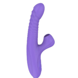 Telescopic, swinging, suction, vibrating dildo for women, heated, orgasmic, couple flirting, sex toy, silicone adult sex product