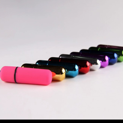 Single frequency mini round headed kid bullet colorful flirting jumping egg small AV stick vibrator button battery color no note random