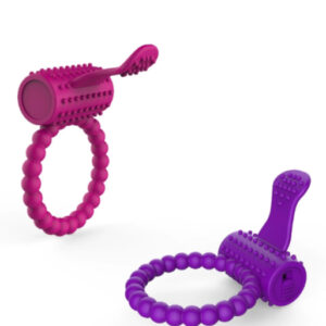 Tongue Male Delay Ring Male Masturbation Lock Essence Penis Cover Silicone Crystal Vibration Ring Button Battery